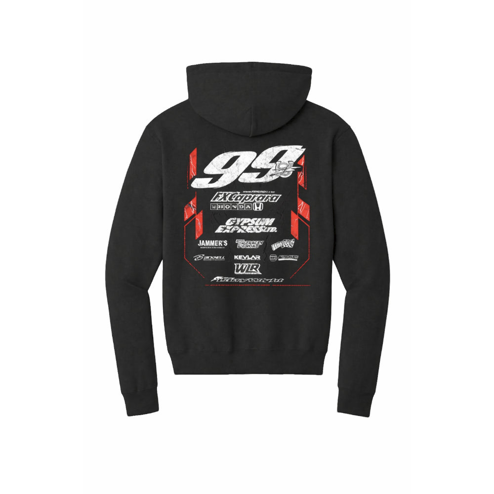 99L Crew Hoodie - Black/Gray