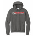 99L Crew with stripes Hoodie - Charcoal Gray