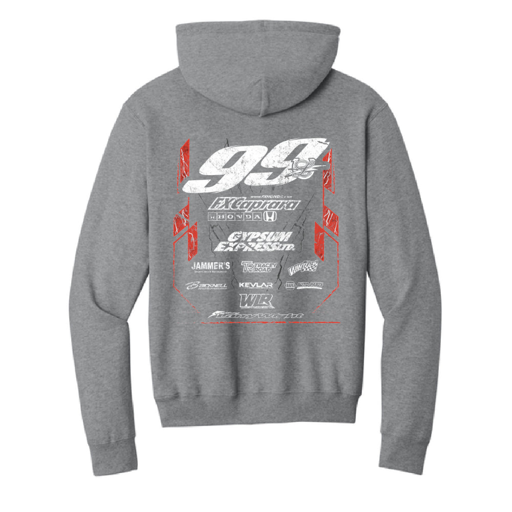 99L Crew Hoodie - Black/Gray