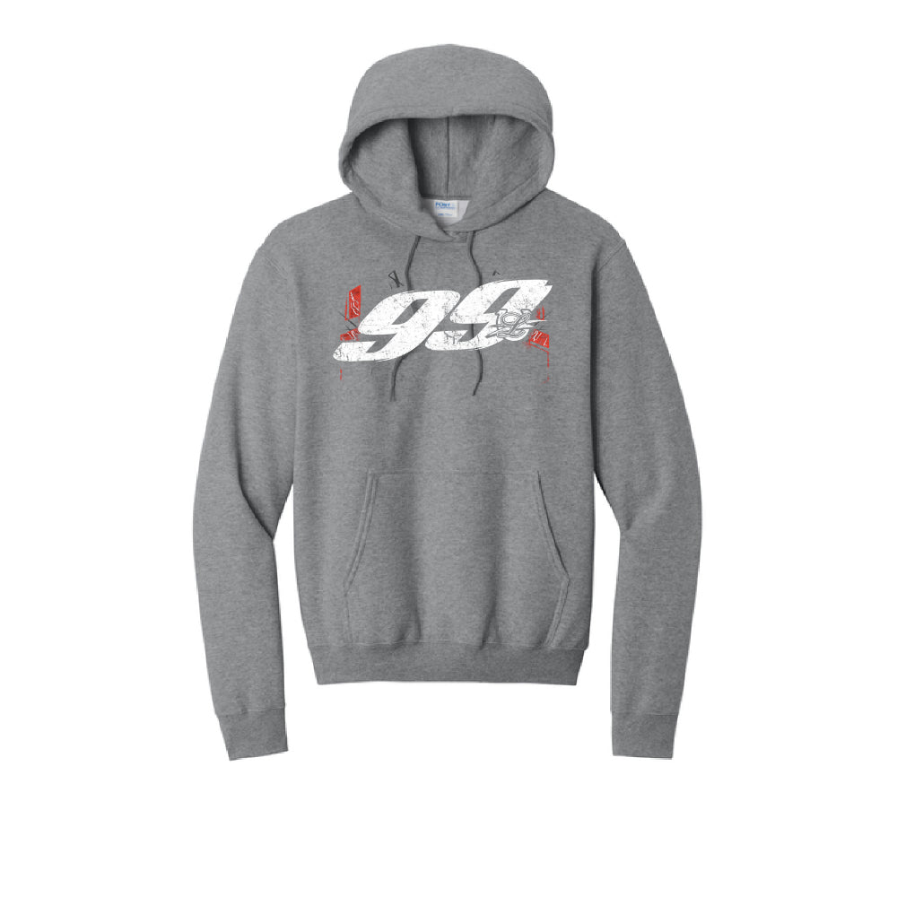 99L Crew Hoodie - Black/Gray