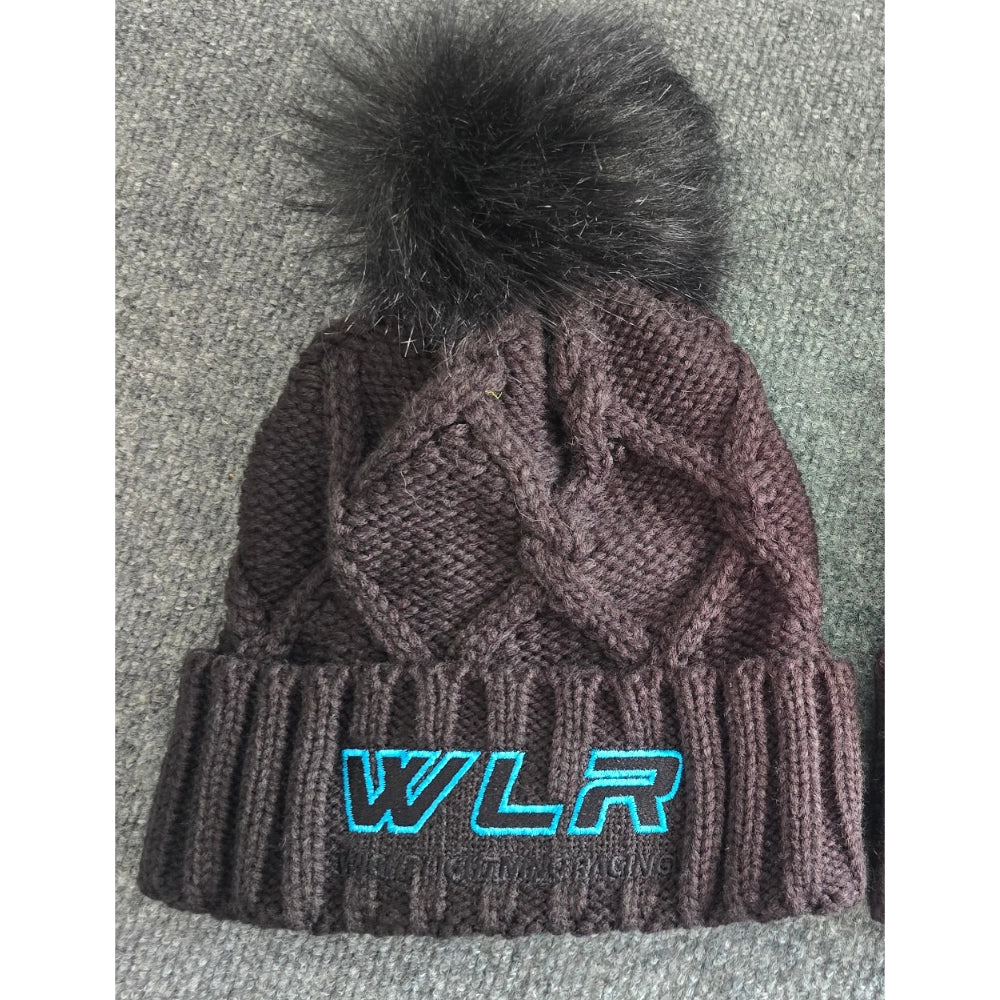 WLR Blue Letter Black Winter Hat