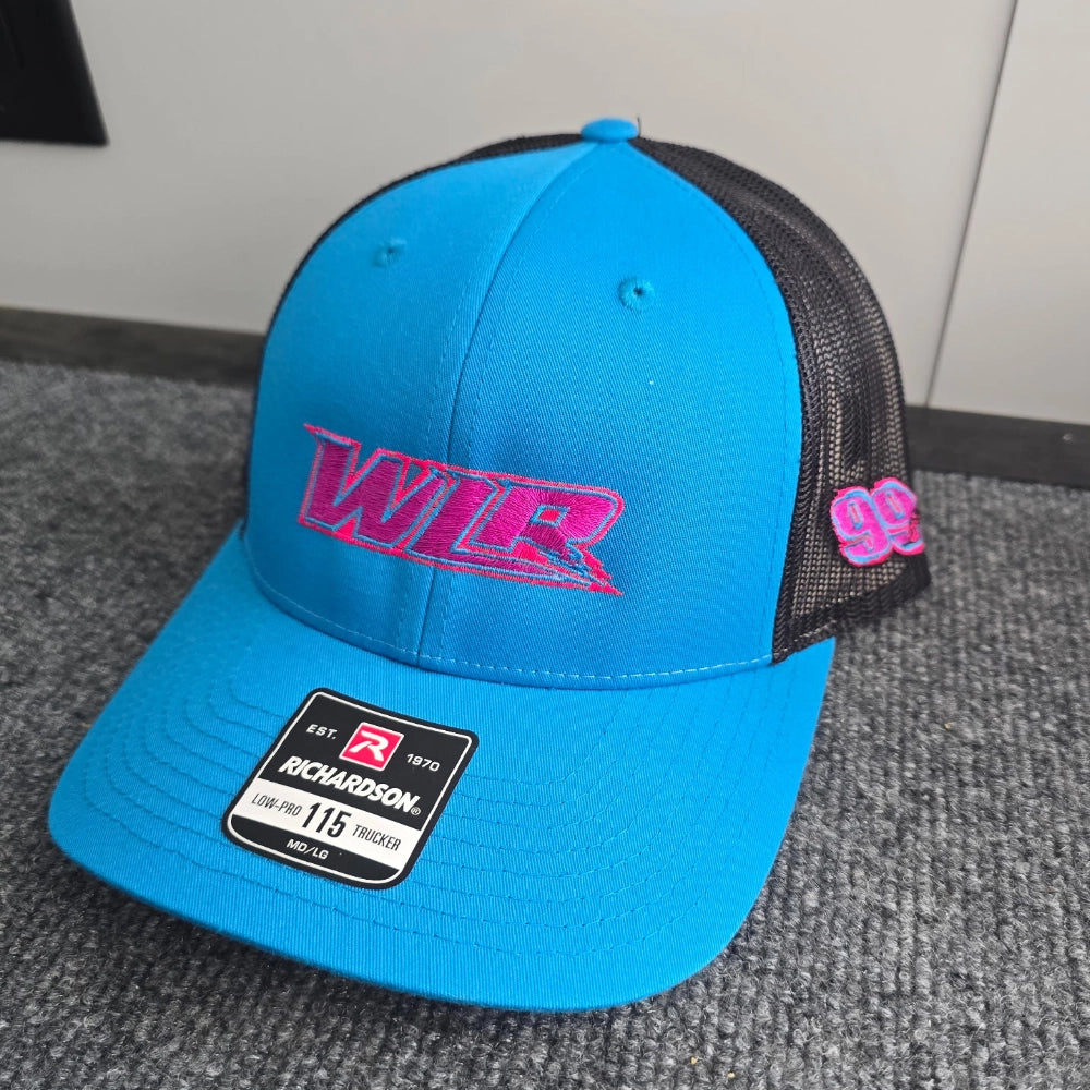 WLR Pink Lettering Hat - Blue